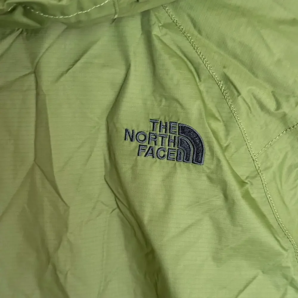 North Face Dryvent Mountain Rain Jacket Mens Large Green Hooded Full Zip